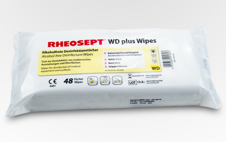 RHEOSEPT-WD plus Wipes, 48 Desinfektionstücher
